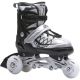 55. ROLLER SKATES-ROLLER SKATES-ICE SKATING 4IN1 ENERO PRO LED 30-33 GRAY