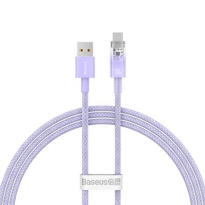 Baseus Explorer 100W USB-A - USB-C Cable with Intelligent Temperature Sensor 1m - Purple