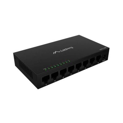 4. LANBERG SWITCH DSM1-1008 8X1GB/S UNMANAGED GIGABIT ETHERNET 12V (METAL HOUSING)