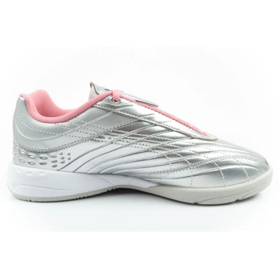 4. Puma sports shoes sneakers youth V-S2 Goalgetter fashionable silver