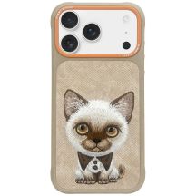 Nimmy Big Eyed Pet 2.0 Cat case for iPhone 17 Pro - beige