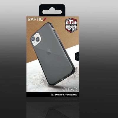 3. Raptic X-Doria Clear Case iPhone 14 Plus armored cover gray