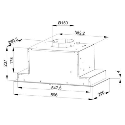 3. Built-in Cooker Hood, Under-Cabinet Insert MAAN Tytan 3 60, White