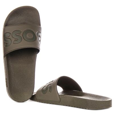 2. BOSS SHOES ARYEH_SLID_NPVLG DARK GREEN (50536835-302)