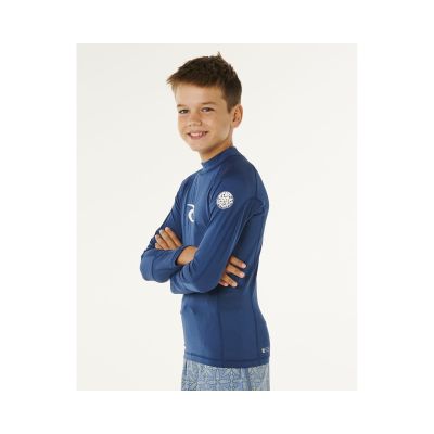 2. Boy's Lycra RIP CURL Waves Upf L/S-Boy blue