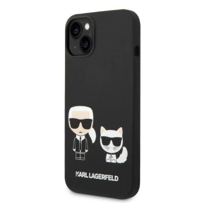 2. Karl Lagerfeld KLHMP14MSSKCK iPhone 14 Plus 6.7 "hardcase black / black Liquid Silicone Karl & Choupette Magsafe