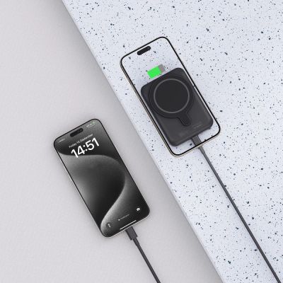 5. Tech-Protect LifeMag PB10 Powerbank with MagSafe 5000mAh 15W USB-C port - black + USB-C cable