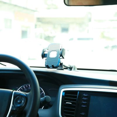 10. Joyroom car phone holder with flexible arm for dashboard or windshield, black (JR-ZS259)