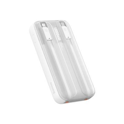 7. Baseus Comet Series powerbank with display 10000mAh 22.5W - white + USB-A - USB-C cable
