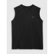 6. Men's tank top regular plain 4F 4FWMM00TSLEM125-20S