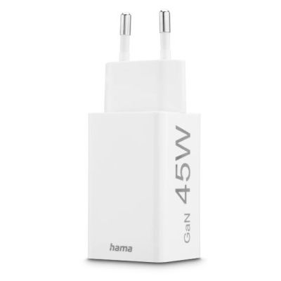 6. Hama 00201993 Mobile Charger Mobile Phone, Laptop, Smartphone, Tablet White Alternating Current Fast Charging Internal