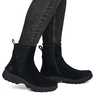12. Waterproof Comfortable Black Leather Women’s Ankle Boots – Rieker 7269-00