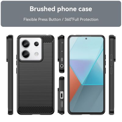 2. Carbon Case for Xiaomi Redmi Note 13 5G - black