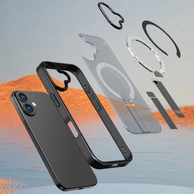 7. Hybrid Armor X case for iPhone 17 with MagSafe-compatible stand - black