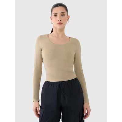 Longsleeve slim smooth women's 4F 4FRSS25TLONF511-83S