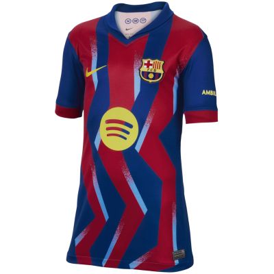 2. Nike FC Barcelona Stadium 25/26 Kids' Navy-Red Jersey FZ1307 432