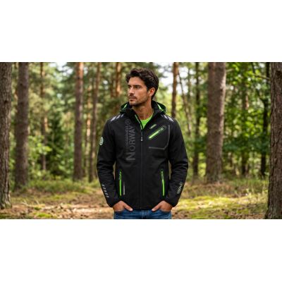 3. Men’s softshell jacket Geographical Norway ROYAUTE MEN ASS A BS2 056 (WT1804H/GN-BLACK / GREEN)