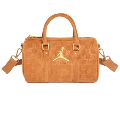 Women's Air Jordan Suede Monogram Mini Duffel 3L Cognac - MA09209-X6X