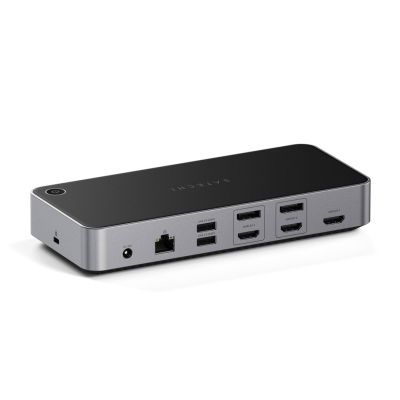 2. Satechi 4K Triple Display Wired Docking Station - Silver