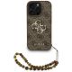 Guess 4G Strap 4G Classic Logo Case for iPhone 16 Pro - Brown