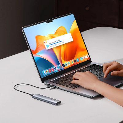 18. Baseus FlyJoy M.2 NVMe 10Gb/s SSD Caddy - Gray