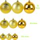 35. DECORATIVE PLASTIC BAUBLE SAFE 46 PCS GOLD MICA