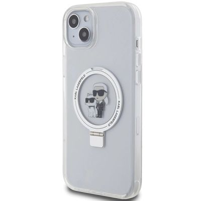 2. Karl Lagerfeld KLHMP15MHMRSKCH iPhone 15 Plus / 14 Plus 6.7" white/white hardcase Ring Stand Karl&Choupette MagSafe