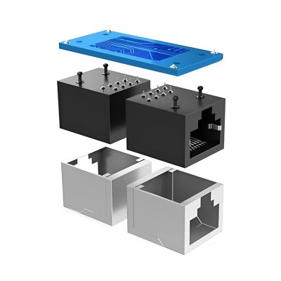 12. Ugreen Network Connector Ethernet RJ45 10 Gbps Network Cable Connector Black (NW114 20390)