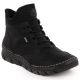 7. Women's insulated black ankle boots Rieker 55069-00