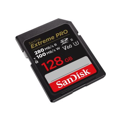 2. SANDISK EXTREME PRO SDXC CARD 128GB 280/100 MB/s V60 UHS-II