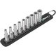 7. 1/4'' long impact socket set 5-13MM, 9 PCS.