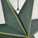 4. DECORATIVE HANGING PAPER STAR FSC 18x60CM GREEN 7 ARMS MICA