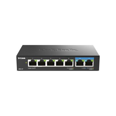 7. D-Link DMS-107/E Network Switch Network Links Unmanaged Gigabit Ethernet (10/100/1000) Black