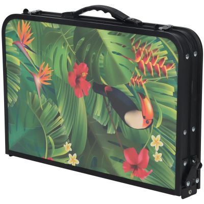 15. FOLDABLE CAMPING TABLE 60X45X25/56CM FLOWER