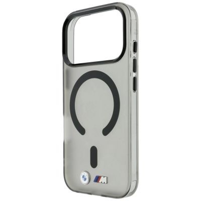 6. BMW M IML Frosted Metal Logo & Trims MagSafe Case for iPhone 18 Pro / 17 Pro - Black
