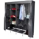23. TEXTILE WARDROBE 168x45x172CM DARK GREY 45238