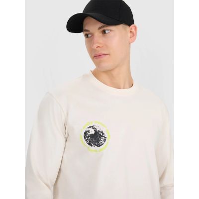 Men's longsleeve regular with print 4F 4FWSS25TLONM392-11S