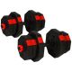 3. ENERO FIT ADJUSTABLE TRAINING DUMBBELLS 2x10KG WITH BARBELL FUNCTION