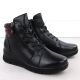 13. Black leather women’s wedge ankle boots Vinceza 39963