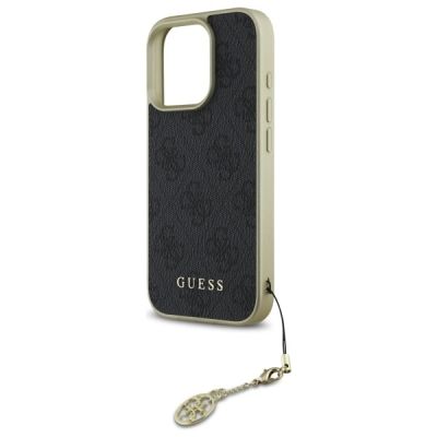 6. Guess 4G Charms Collection case for iPhone 16 Pro - black