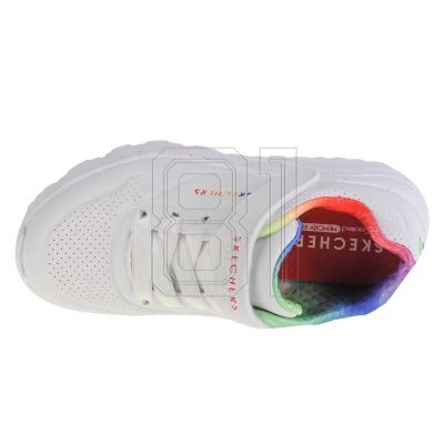 3. Skechers Uno Lite Rainbow Specks 310457L-WMLT White 27