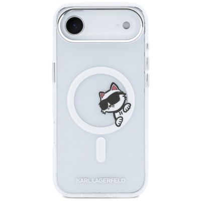 3. Karl Lagerfeld IML Peekaboo MagSafe Case for iPhone Air - Clear
