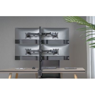 Table mount 17"-32"/4TFT 360° H.verst. 9Kg black lite