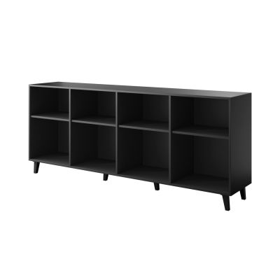 3. ETNA chest of drawers 200x42x82 black matt