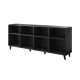 3. ETNA chest of drawers 200x42x82 black matt
