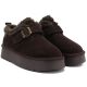 8. Short Warm-Lined Brown Leather Ankle Boots for Women Big Star UU274319