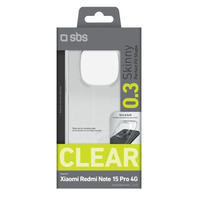 2. SBS Skinny Cover for Xiaomi Redmi Note 15 Pro 4G - Transparent