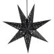 8. PAPER DECORATION STAR 50CM 7 ARMS BLACK
