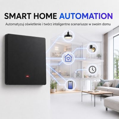 2. QOLTEC LIGHT ON/OFF SWITCH | 1-CHANNEL | WI-FI | TIMER | TUYA | BLACK