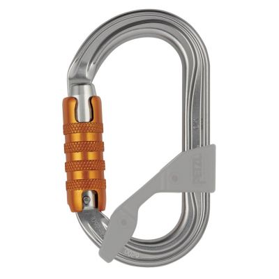 2. Petzl M33A TL Climbing Carabiner D-Shaped Aluminum Gray 1 pc.